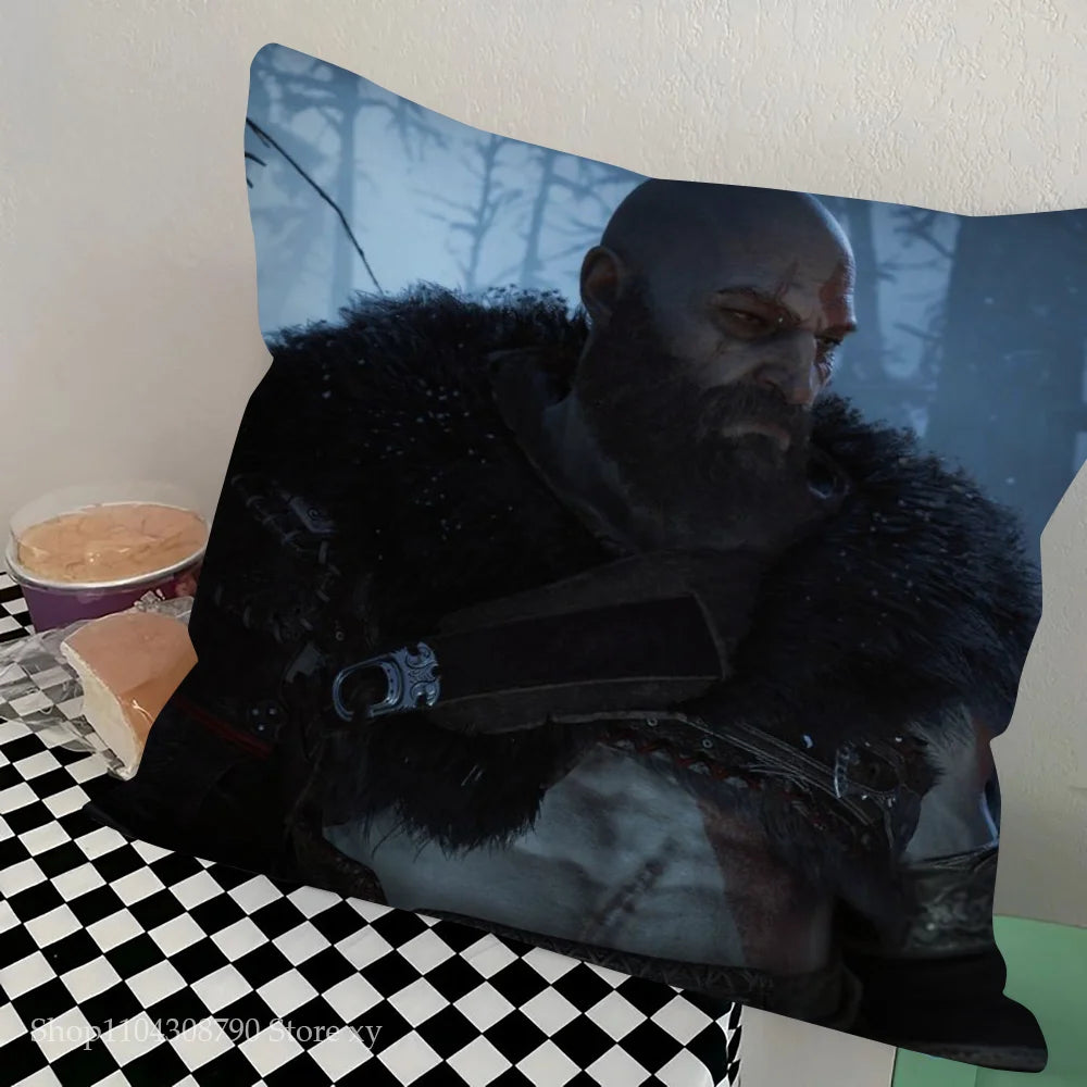1pc The Last Of Us God Of War Pillow Case Square Bedroom Sofa Leisure Comfort Cushion Car Living Room Home Decoration