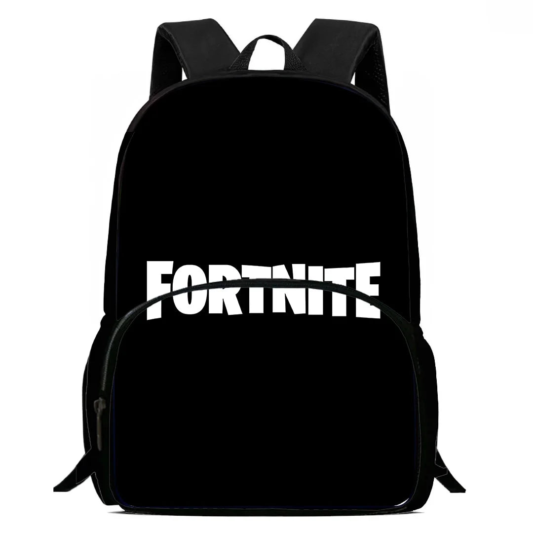 Klassinen Fortnite-lasten reppu pojille ja tytöille, oppilaan syntymäpäivälahja, lapsen koululaukku, suuri kapasiteetti, retkeilyyn sopiva kestävä reppu