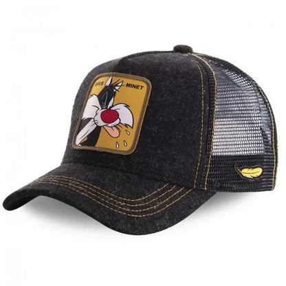 Casquette unisexe anime/dessin animé avec écusson brodé, casquette de baseball, casquette de camionneur, casquettes en maille, chapeau de soleil