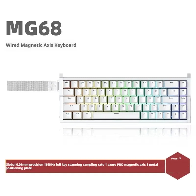 Irok MG68 MAX Keyboard Magnetic Switch Hot Swap RGB 8K Gamer Mechanical Keyboard PC E-Sports Gaming Accessories Customized Gift