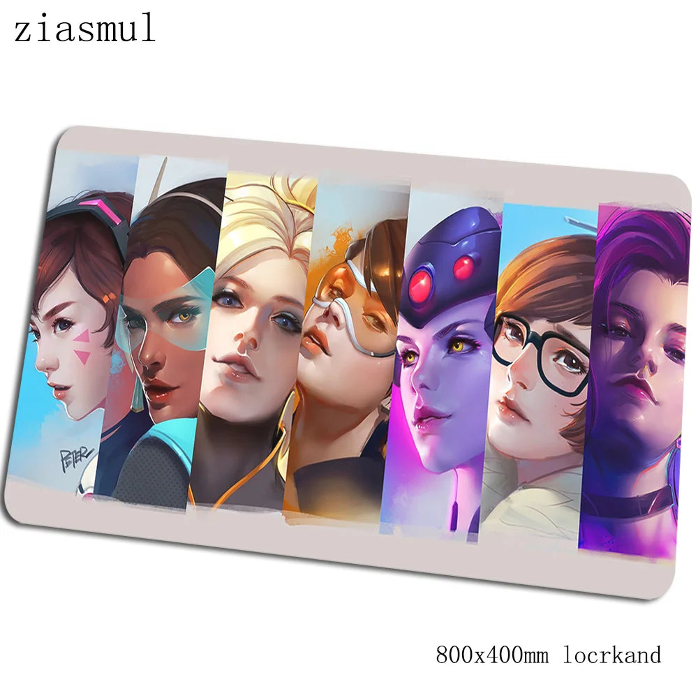 overwatch mouse pad 800x400x3mm mats best seller Computer mouse mat gaming accessories large mousepad keyboard games pc gamer
