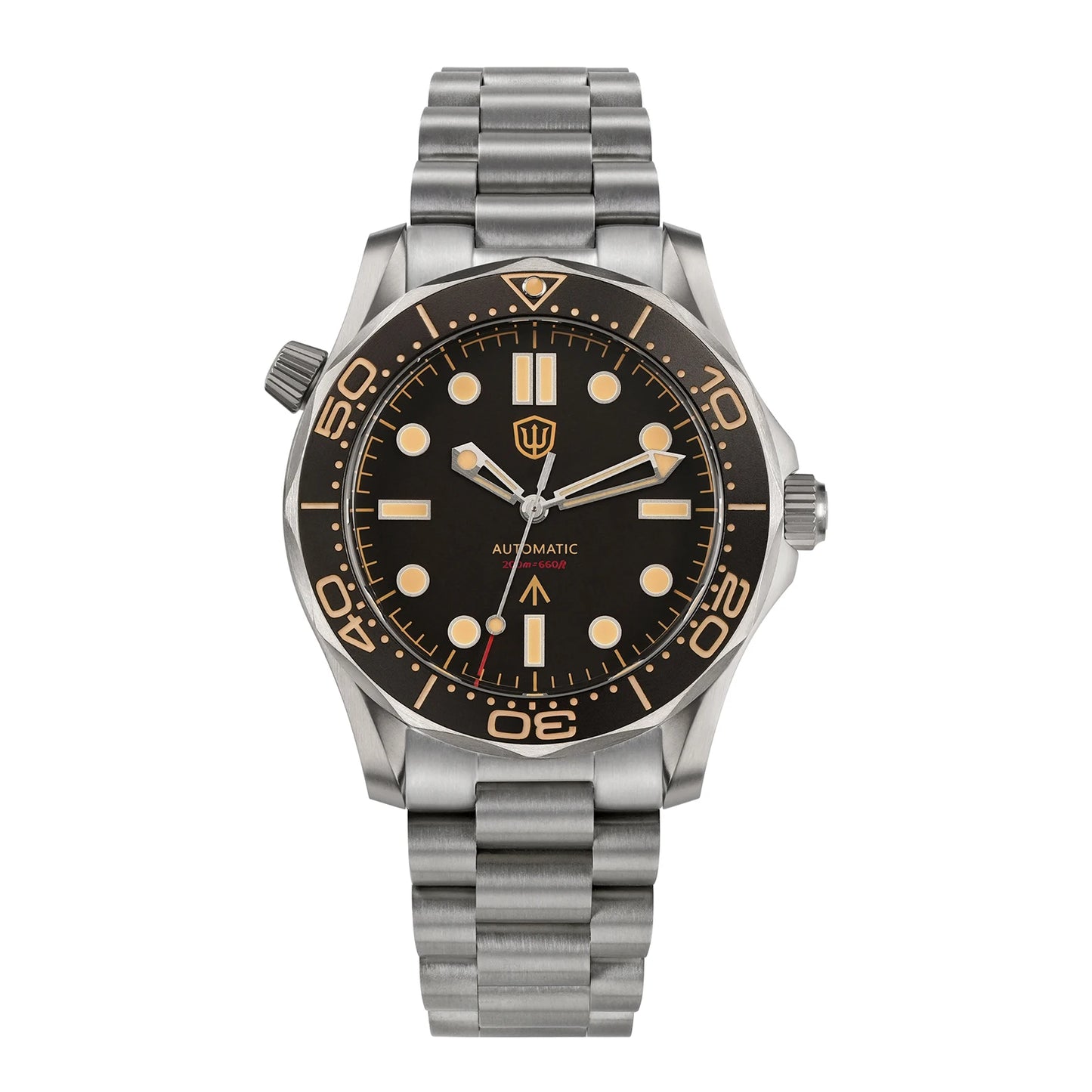 Watchdives WD007 V2 39mm Titanium Dive Watch PT5000 Automatic Movement Luminous 200m Waterproof Domed Bubble Sapphire Watches