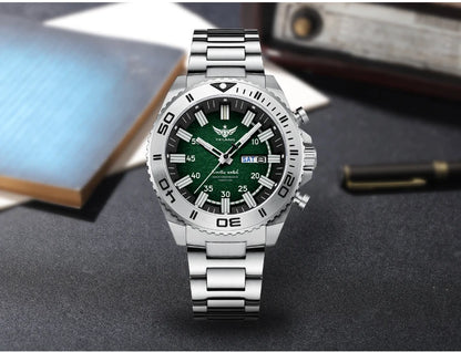 Yelang Watches V1035 44mm Men Diving Watch Human Kinetic Energy Watch 100m Waterproof Watches luminous Japan PX83 Sapphire