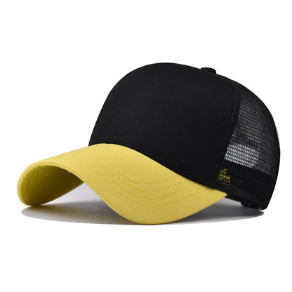 Baseball Cap Adult Net cap Shallow curved eaves Hat Unisex Summer hat Breathable hat shade Spring Autumn Cap Hip Hop Fitted Cap