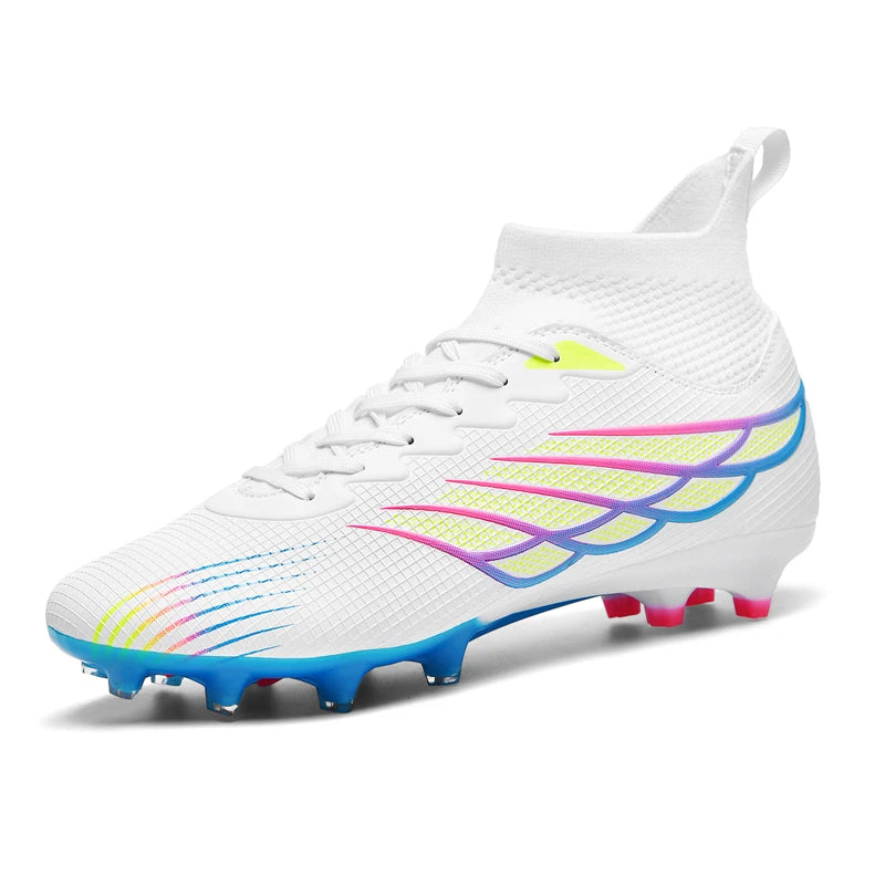 Superfly FG bottes de Football crampons de Football en plein air chaussures noires chaussures de Sport professionnelles souples bottes confortables respirantes grande taille