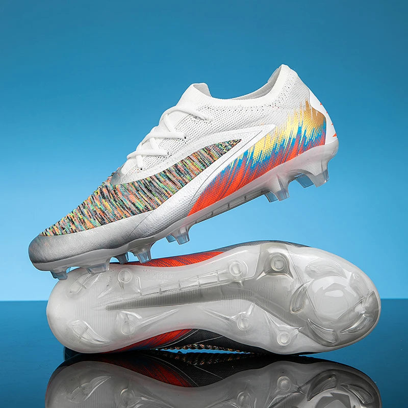 Botas de fútbol para hombre, nuevas, ultraligeras, para entrenamiento al aire libre, dropshipping, zapatillas de fútbol con tacos, clavos largos FG antideslizantes