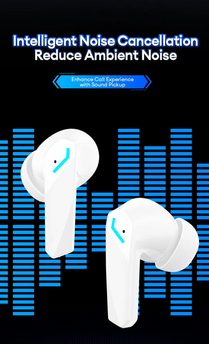 Auriculares inalámbricos Lenovo GM2 Pro TWS Bluetooth 5.3 – Auriculares HD con control táctil y micrófono, auriculares deportivos impermeables