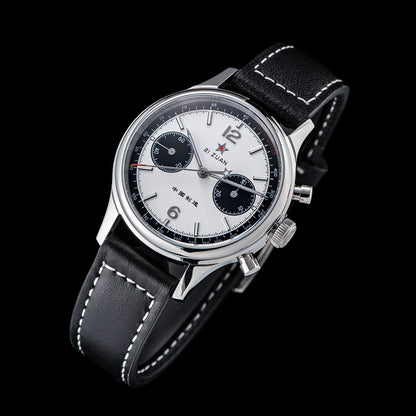 1963 Panda Pilot Chronograph Watch Men 40mm Air Force Sapphire Senior  ST1901 Mechanical Wristwatches Retro Clock Reloj Hombre