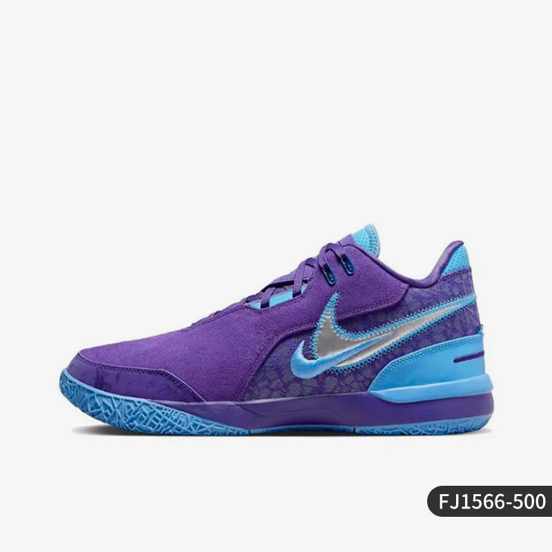 Offizielle authentische Nike Herren-Basketballschuhe FJ1566-500, neue Mid-Top-Schuhe im robusten Patchwork-Design
