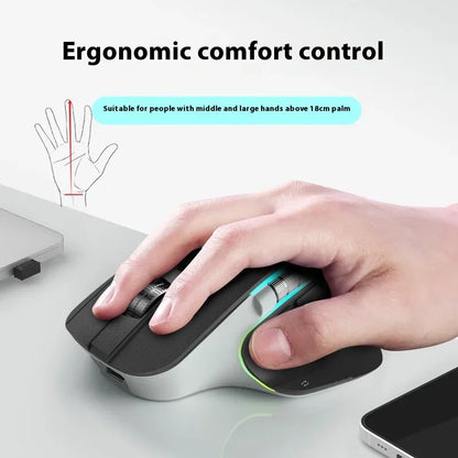 Acer Omr225 Gamer Mouse 3mode Bluetooth Wireless Mouse Dual Scroll Ergonomic Mouse Custom Programming Gaming Mice Office Mouses