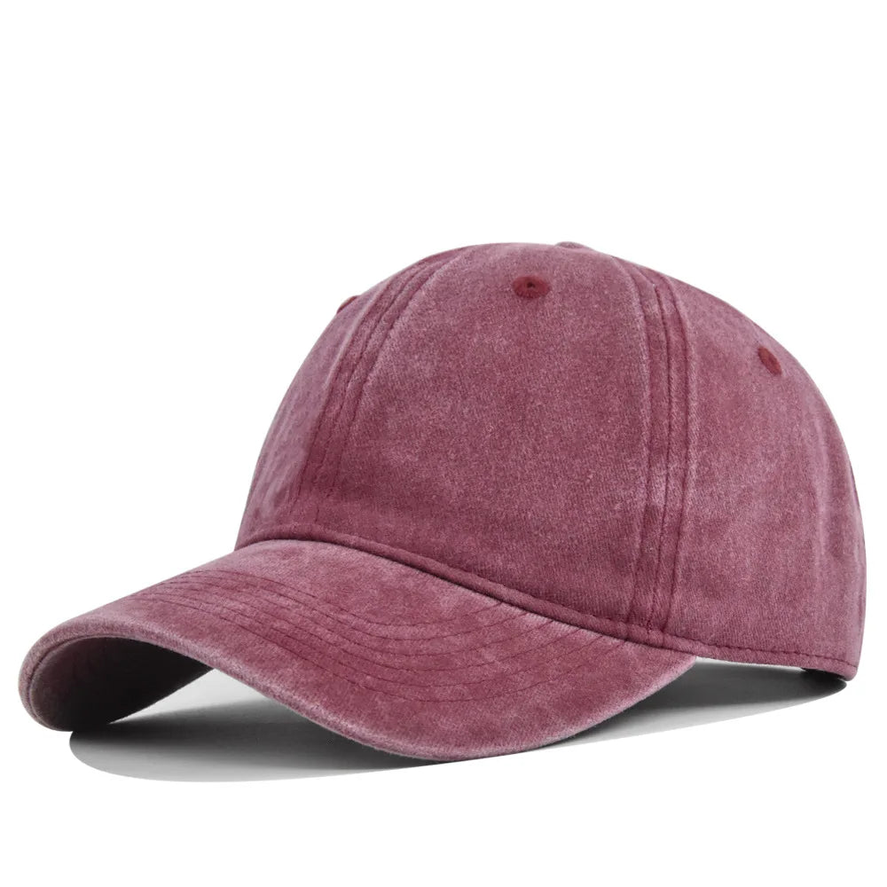 Retro Washed Cotton Baseball Cap Men Women Snapback Hat y2k Hip Hop Caps Solid Color Hat Bone Casquette Outdoor Casual Sport hat