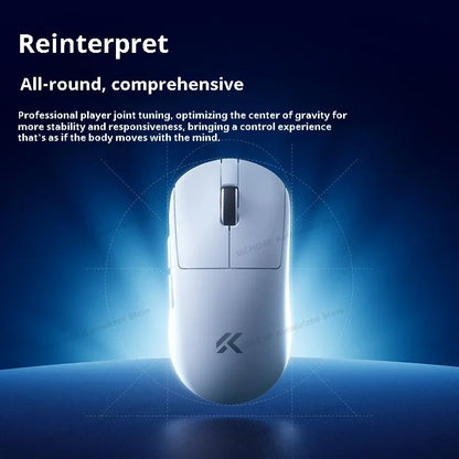 MCHOSE A7 V2 Ultra Wireless Gaming Mouse Pixart3950Ti Flagship Sensor Super 20000FPS for Accurate Tracking Support Web Driver