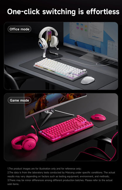 Mchose Mix87 magnetisch toetsenbord, bedraad gamingtoetsenbord, 8K+256K, e-sport, 0,08 ms lage latentie, e-sport, op maat gemaakte gameraccessoires
