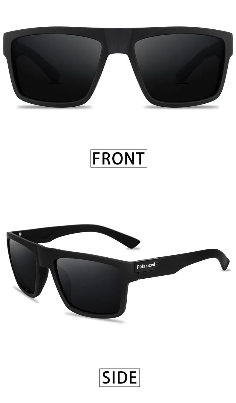 Mode-solglasögon, fyrkantiga, herr, vintage, bilkörning, fiske, resor, glasögon, sportglasögon, klassiska