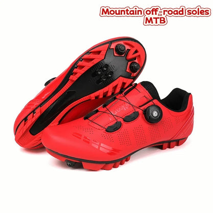 Zapatillas de ciclismo de montaña para hombre MTB, transpirables, antideslizantes, de alta dureza, aptas para carreras en carretera al aire libre y rutas de montaña off-road 37-46