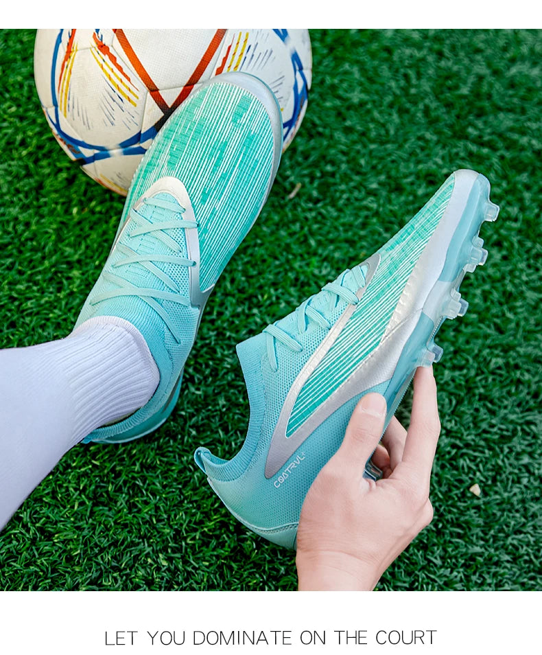 Scarpe da calcio TF da uomo, sneakers professionali per calcetto e futsal, scarpe da soccer casual da uomo di alta qualità per allenamento