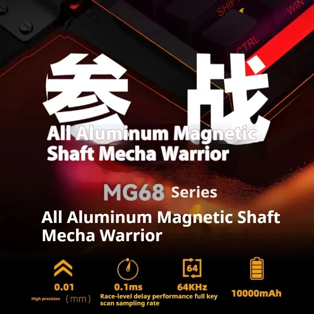 Irok MG68 MAX Keyboard Magnetic Switch Hot Swap RGB 8K Gamer Mechanical Keyboard PC E-Sports Gaming Accessories Customized Gift