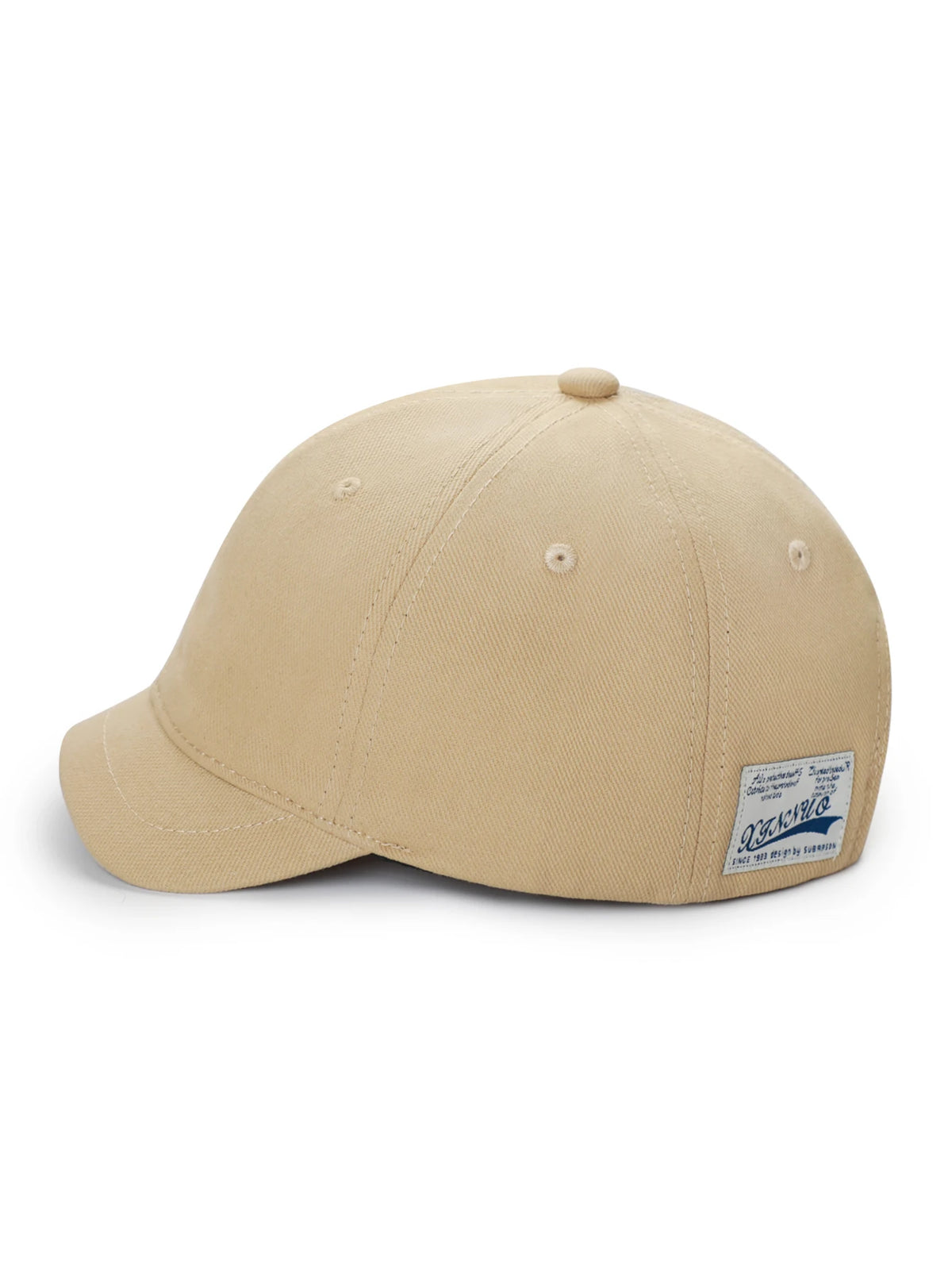 Baseballkasket i bomuld med kort skygge til mænd og kvinder, casual vintage-stil, justerbar „dad hat“ i trucker-stil, lavprofil-kasketter med nylonlukning