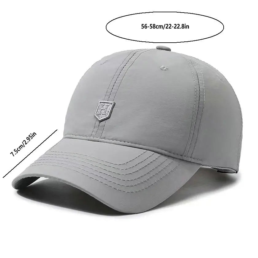 Cappellino da baseball con protezione UV - Tessuto morbido ad asciugatura rapida, cinturino regolabile traspirante, ideale per escursioni, pesca e attività all’aria aperta