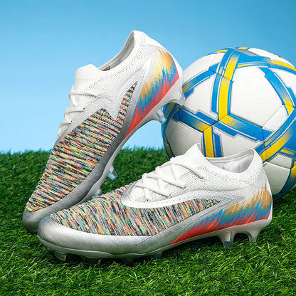 Nuove scarpe da calcio da uomo per partita e allenamento, tacchetti antiscivolo con tacchetti lunghi FG, ultraleggere da outdoor, sneaker, dropshipping