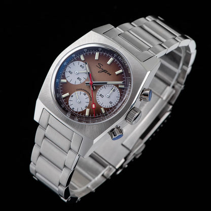 Sugess S419 Series 37mm Original Swanneck Movement Chronograph Master Mens Watch Mechanical Wristwatch Dome Sapphire Crystal New