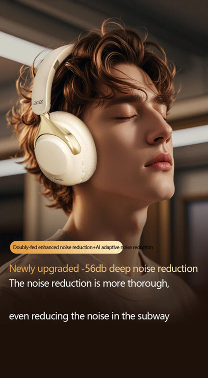 Acer ANC Wireless Bluetooth Headphones 360° Surround Sound Headsets Gamer Sports Earphones Noise Reduction with HD Mic OHR524