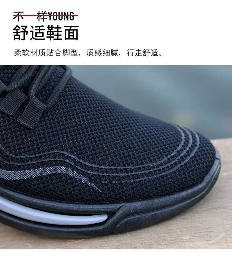 Men Shoes Slip-On Fashion Sneakers Male Sport Running Shoes Breathable Gym Training Walking Tennis Shoes Non-Slip Workout Flats