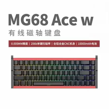 Irok MG68 MAX Keyboard Magnetic Switch Hot Swap RGB 8K Gamer Mechanical Keyboard PC E-Sports Gaming Accessories Customized Gift