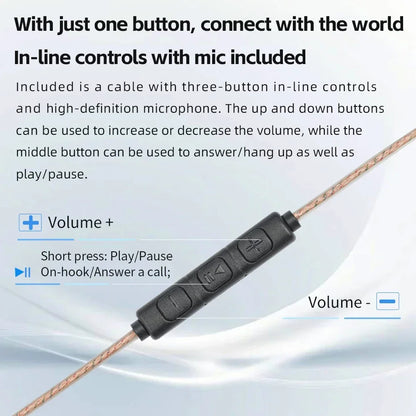 FiiO JD10 3.5mm / Type-C Wired In-Ear Earphone Hi-Res Audio HIFI Bass Stereo Music Earbuds Sport Gaming Headset