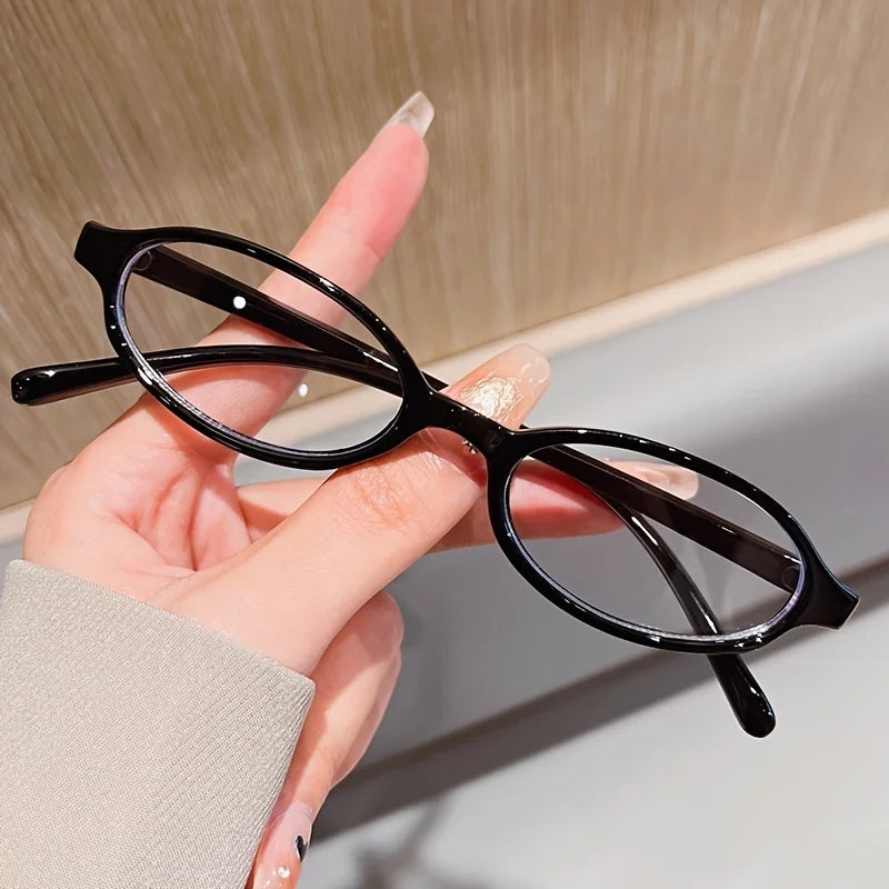 1/4pcs New Casual Elliptical Sunglasses Female Multi Color Frame Glasses Fashion Small Frame Design UV400 Sun Glasses Unisex