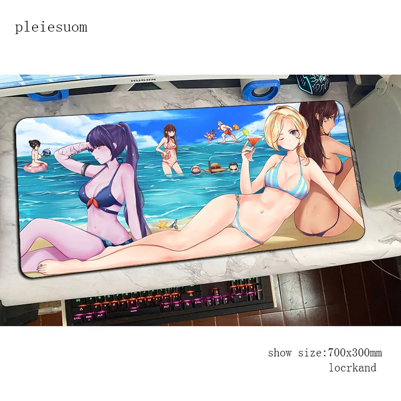 Herní podložka pod myš Overwatch s HD potiskem, 900x400x3mm, podložka na počítačový stůl pro hráče, cenově dostupná PC podložka pod myš pro notebook