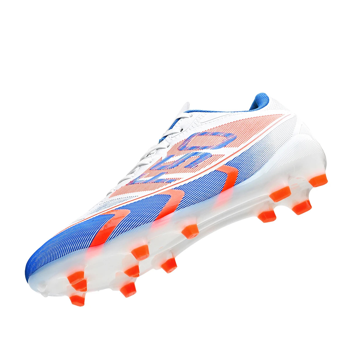 Chaussures de football pour hommes, crampons AG FG, semelle en caoutchouc durable, tige en PU léger, chaussures de football pour adultes, idéales pour les matchs sur gazon et les entraînements.
