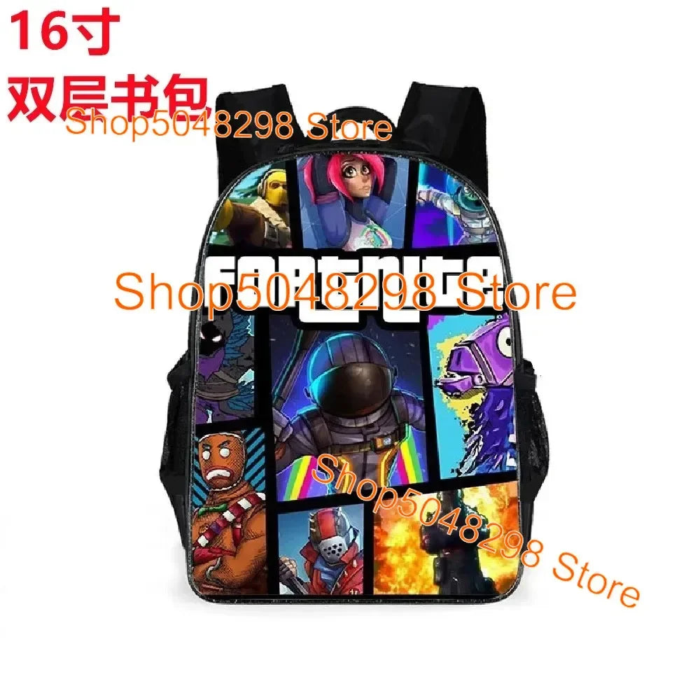 Astuccio grande in canvas kawaii per penne e matite, per ragazzi e ragazze, stampa Fortnite, articoli scolastici, cancelleria, regalo di compleanno per adolescenti