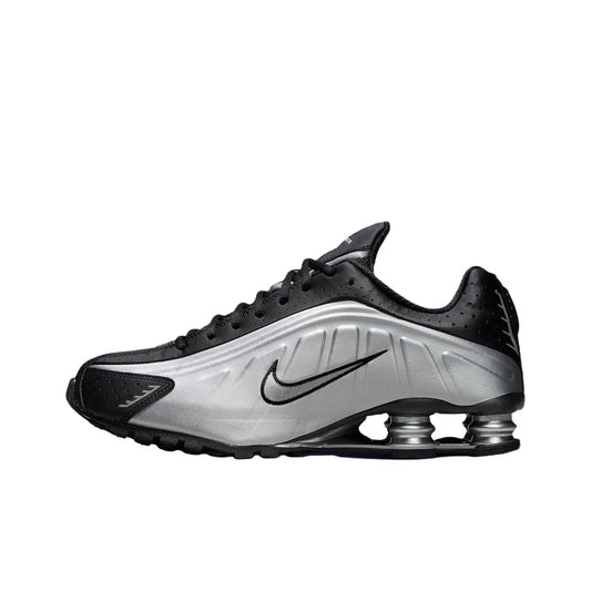 POIZON Nike Shox R4 Classic And Versatile Running Shoes Unisex Silver HQ1988-007