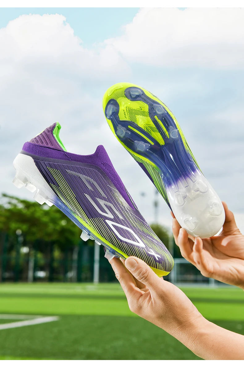 New Men's Football Boots Futsal Non Slip Turf Comfortable Ultralight Fg Grass Cleats Soccer Shoes Sport Indoor Adult Non-Slip