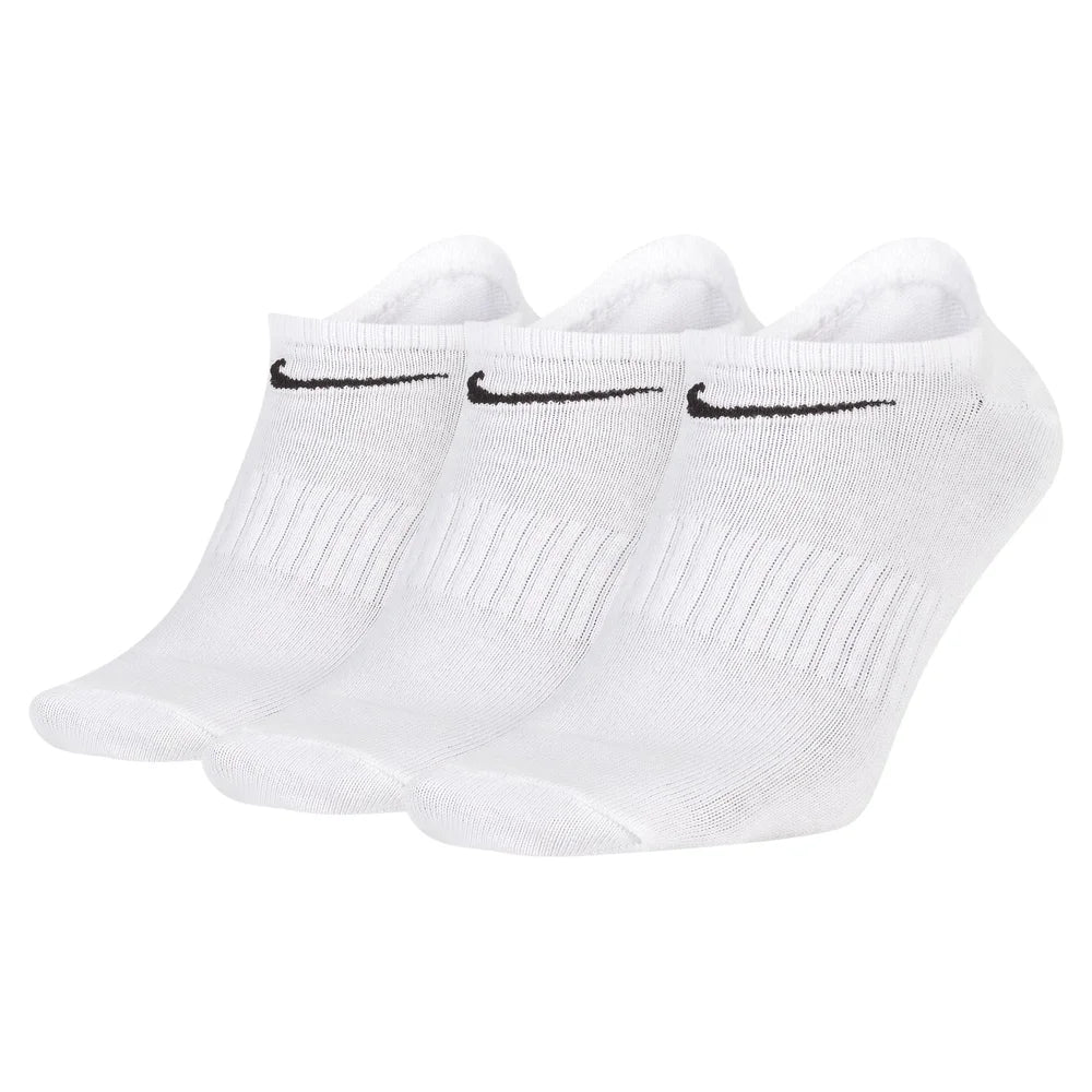 Calzini da basket casual imbottiti a taglio medio Nike, confezione mista unisex, bianchi SX7667-100