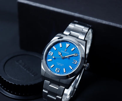 Cronos EX Diver Mechanical Men Watch 39mm Automatic PT5000 Sapphire Glass Bushed Bracelet Glide Clasp 10ATM  L6031