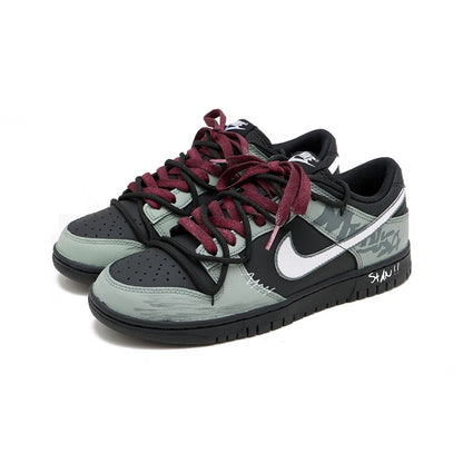 Custom Sneakers Nike Dunk Night Walker SAML Retro Urban Casual Low Top Shock Absorbing Breathable Wear Resistant For Men