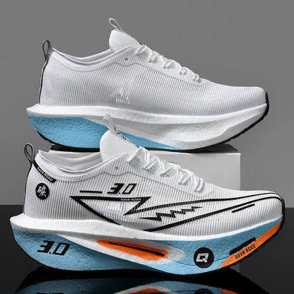 Running Shoes Speciality Men Marathon Sports Carbon Board Breathable Ultralight Women Comfy Athletic Cushion Stability Sneakers