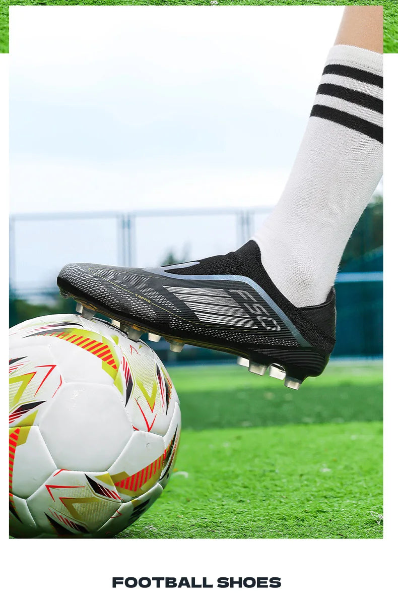 Neue Herren-Fußballschuhe für Kunstrasen – bequeme Fußballschuhe, Sport-FG-Rasenschuhe, Futsal, rutschfest, Outdoor, für Erwachsene, ultraleicht und rutschhemmend