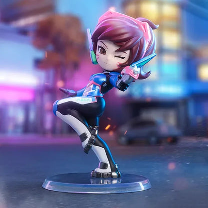POP MART Overwatch Play of The Game Series Blind Box Mystery Box Toys Kawaii Ornaments Figurines Home Decor Desktop Model Dolls