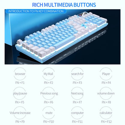 YINDIAO K500 Wired  Keyboard Gaming  Laptop Desktops PC Computer Office Accessories Low Profile Gamer Keyboards With Numpad
