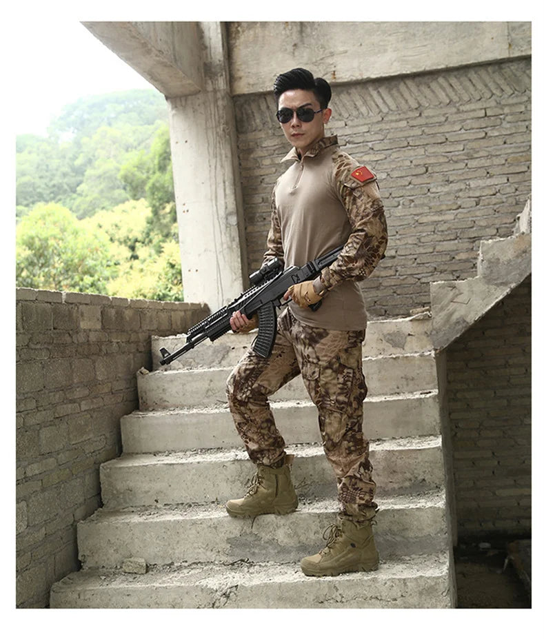 Men Tactical Boots Desert Waterproof Work Safety Shoes Hiking Shoes Ankle Men Outdoor Boots