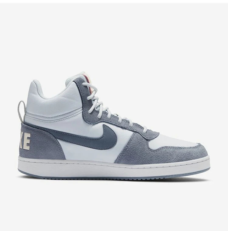 Nike official authentic COURT BOROUGH women's casual wear-resistant mid top board shoes 844907-005