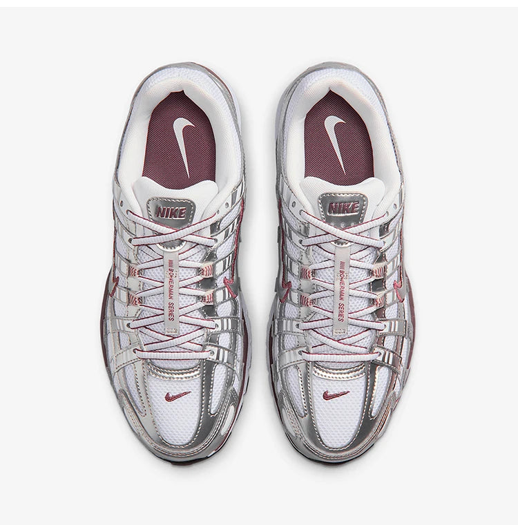 Nike Authentic P-6000 Damen-Sneaker mit niedrigem Schaft und Schnürung, verschleißfest, für den täglichen Freizeitgebrauch BV1021-110