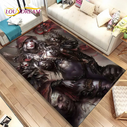 World of Warcraft,WOW ,Game Gamer Area Rug,Carpet Rug for Living Room Bedroom Sofa Doormat Decoration, Kid Non-slip Floor Mat 3D