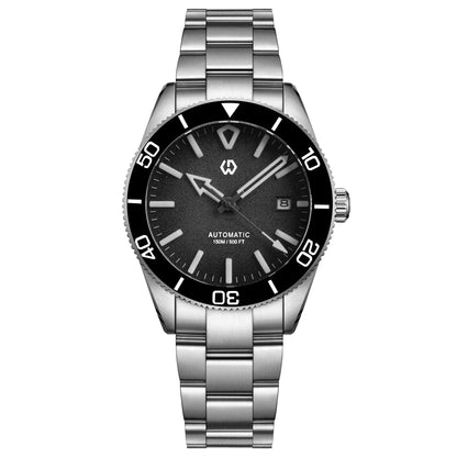 WSD9017 Men's Automatic Watch Mechanical 3D Dimensional Luminous Watch Needle Ceramic Bezel 150 Meters Waterproof Diving