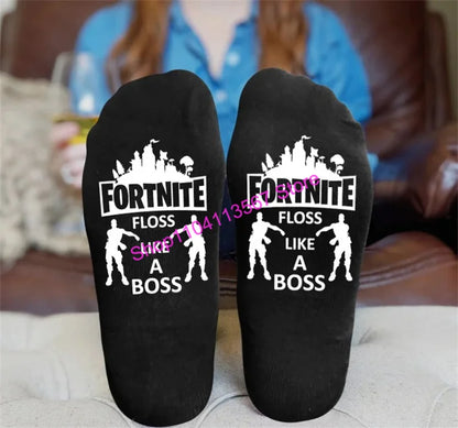 Hot Game Fortnite 1 Pair Socks for Men Women Soft Durable Sock Victory Royale Keep Warm Casual Cotton Socks Hosiery Gift