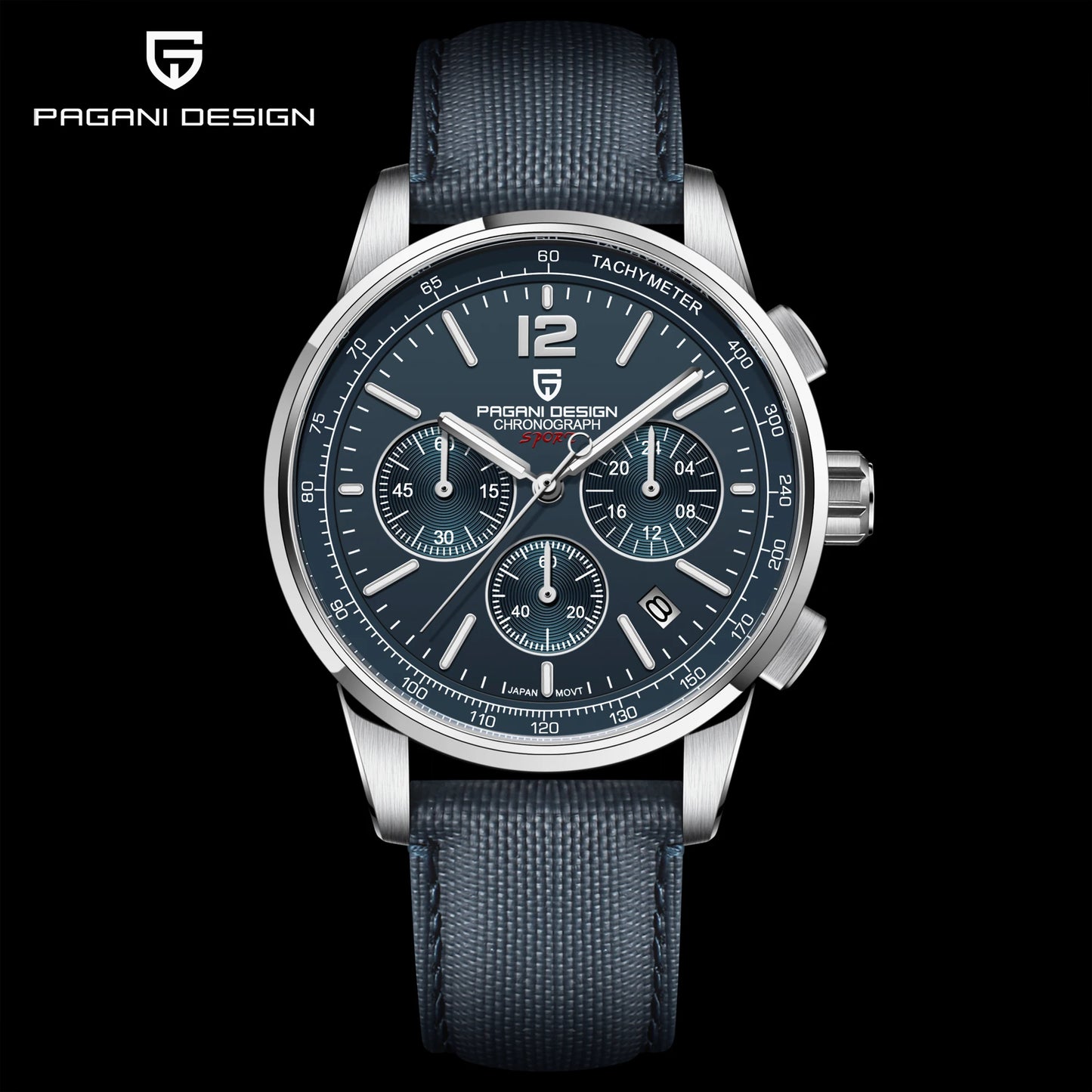 PAGANI DESIGN 2026 New Luxury Fashion Casual Men Quartz Watches VK63 100M Water Resistant Sapphire Glass Stainless Steel Watches
