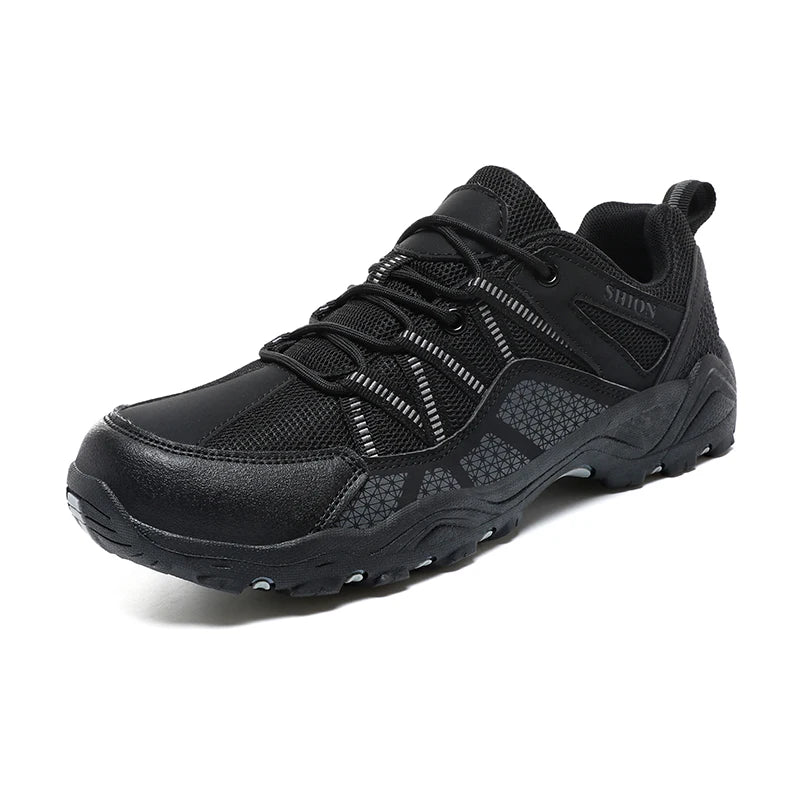 Scarpe da trekking da uomo Brand in mesh traspirante, scarpe da viaggio outdoor impermeabili per caccia e pesca, scarpe sportive da montagna, fuoristrada e riding